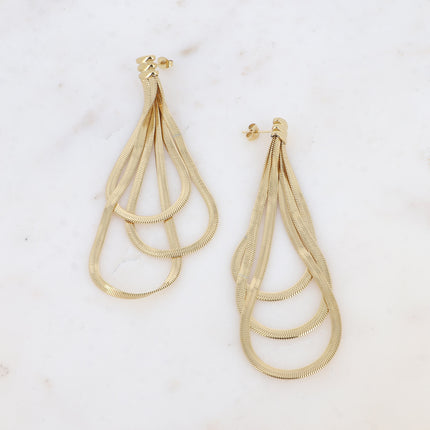 Dangling loops - 3 mirror stitches