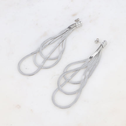 Dangling loops - 3 mirror stitches