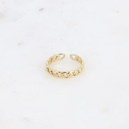 Bague - effet maille gourmette