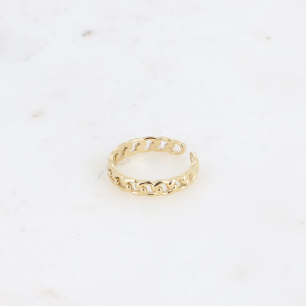 Bague - effet maille gourmette