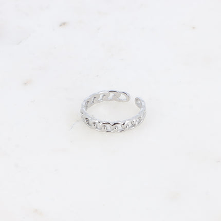 Bague - effet maille gourmette