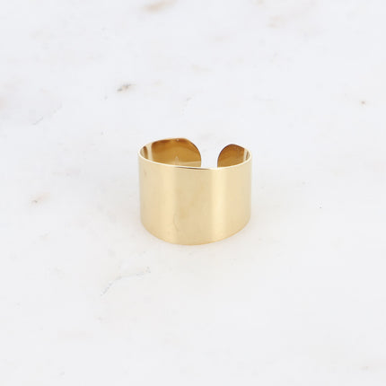 Bague large Amaryllis  - anneau lisse