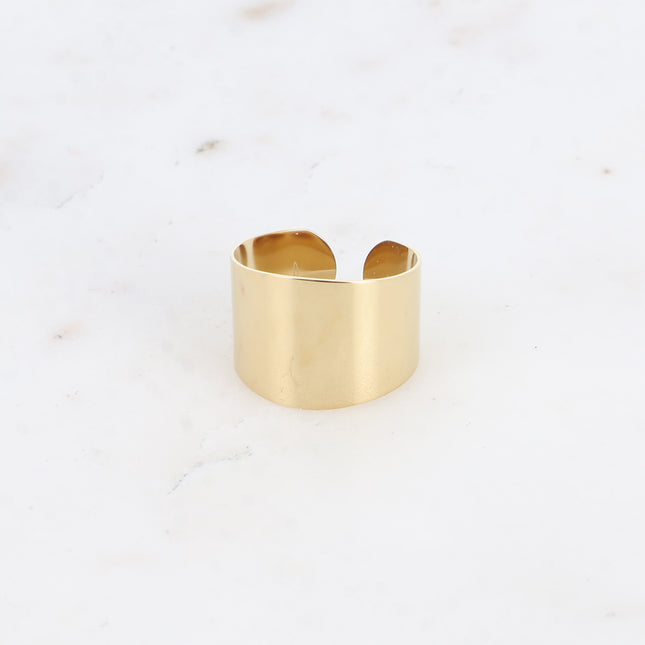 Bague large Amaryllis  - anneau lisse