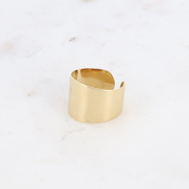 Bague large Amaryllis  - anneau lisse