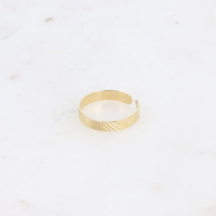 Bague Calliopée - anneau effet zébré