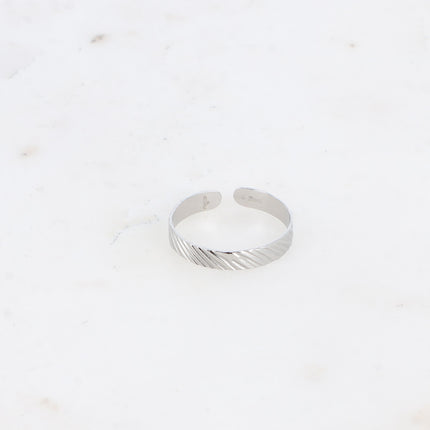 Bague Calliopée - anneau effet zébré