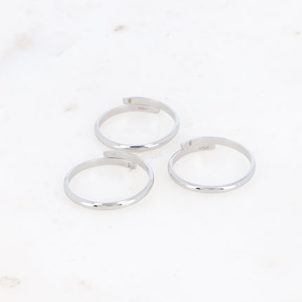 Bague Fidji - anneau lisse ajustable