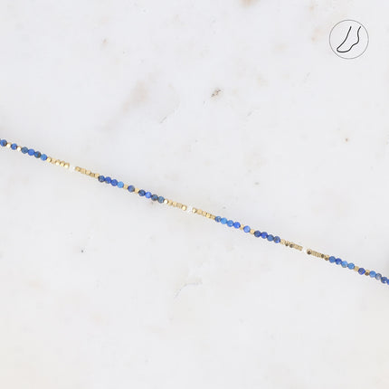 Bracelet de cheville Bracéline avec pierres naturelles