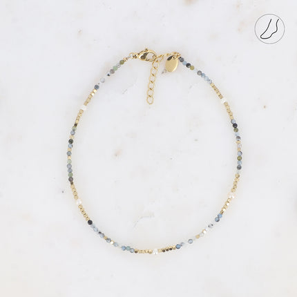 Bracelet de cheville Bracéline avec pierres naturelles