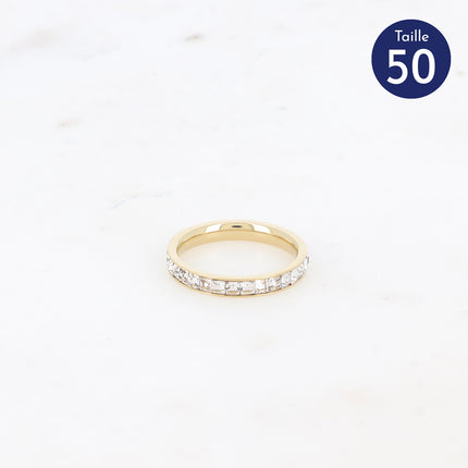Bague Annia - oxydes de zirconium carrés