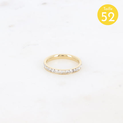 Bague Annia - oxydes de zirconium carrés