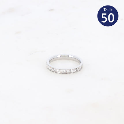 Bague Annia - oxydes de zirconium carrés