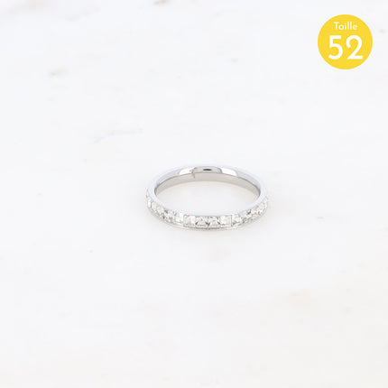 Bague Annia - oxydes de zirconium carrés