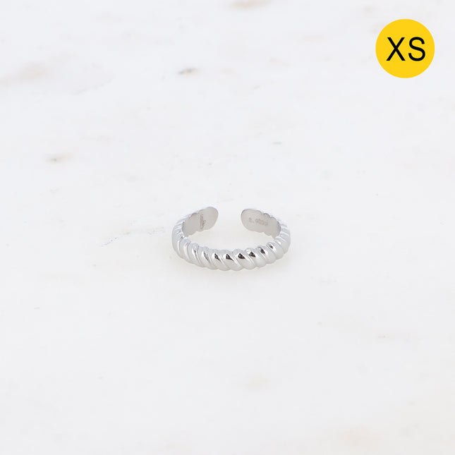 Bague Dahlya XS - anneau effet torsadé
