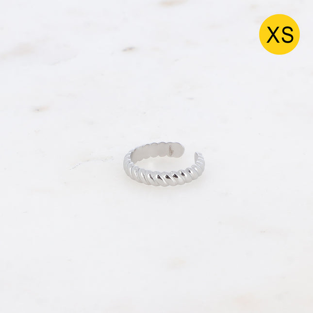 Bague Dahlya XS - anneau effet torsadé
