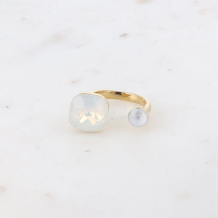 Bague Beata - ornée de 2 cristaux Swarovski®