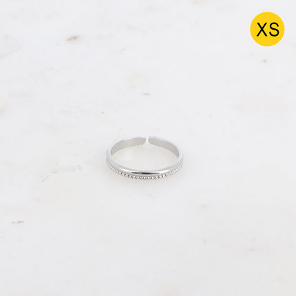 Bague XS - effet lisse et strié