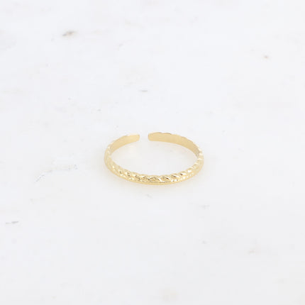 Bague Aurora - effet torsadé et strié