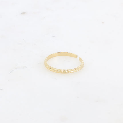 Bague Aurora - effet torsadé et strié