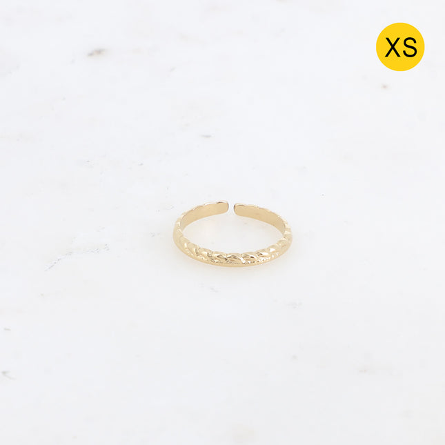 Bague Aurora XS - effet torsadé et strié