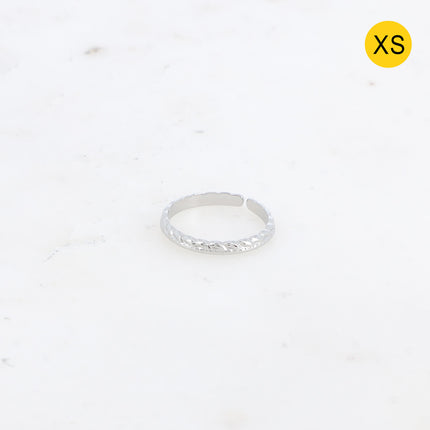 Bague Aurora XS - effet torsadé et strié