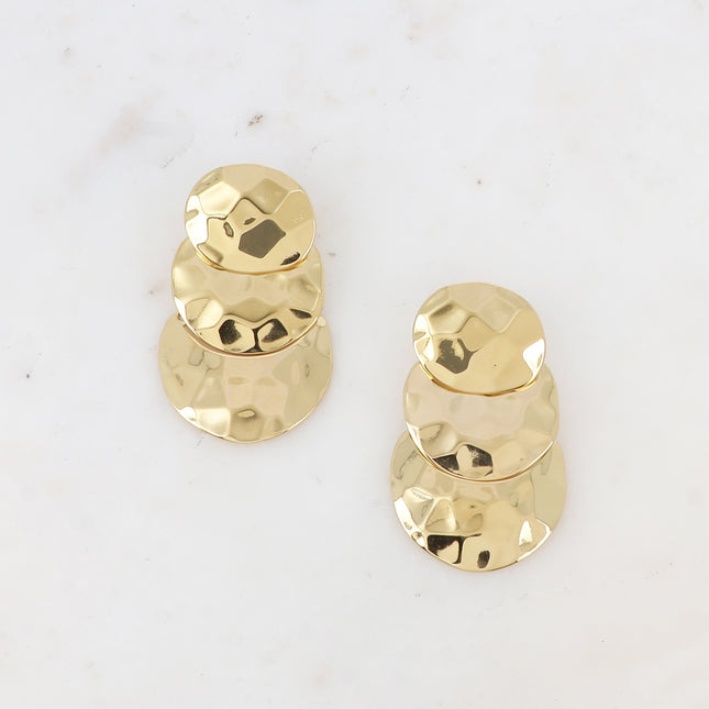 Boucles pendantes Penny - ronds facettés