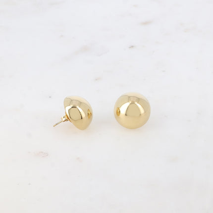 Boucles puces - demi boule 16 mm