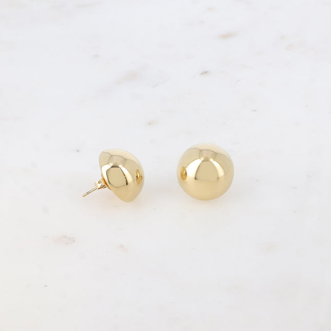 Boucles puces - demi boule 16 mm