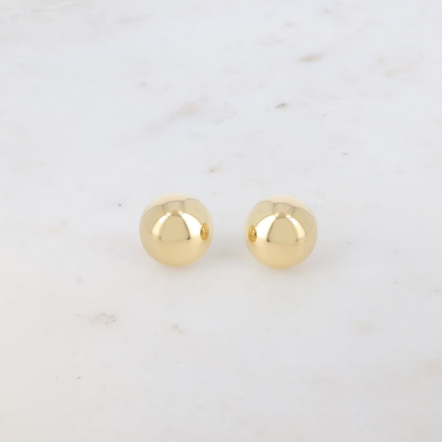 Boucles puces - demi boule 16 mm