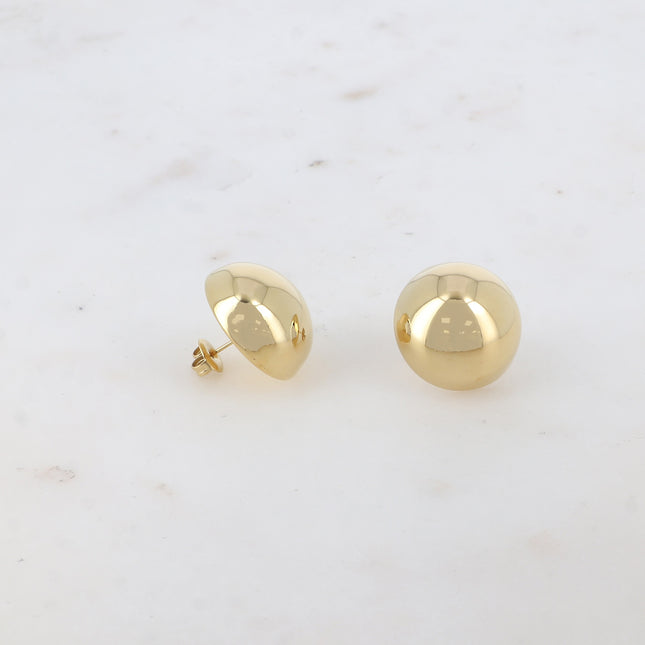 Boucles puces - demi boule 20 mm