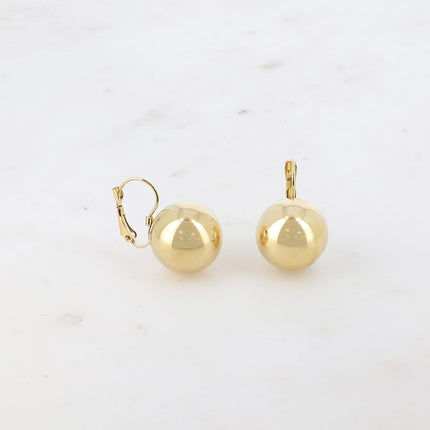 Boucles dormeuses - boule 15mm
