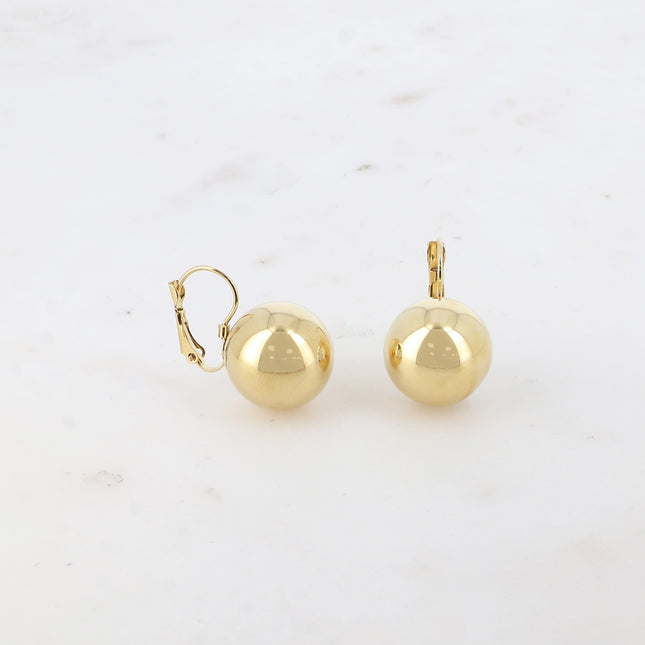 Boucles dormeuses - boule 15mm
