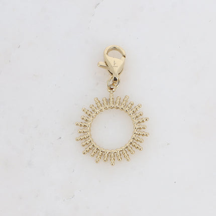 Flamy charm - openwork bubble effect sun