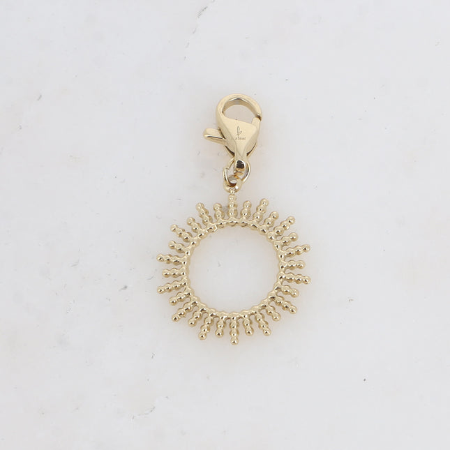 Charm Flamy - soleil effet bulle ajouré