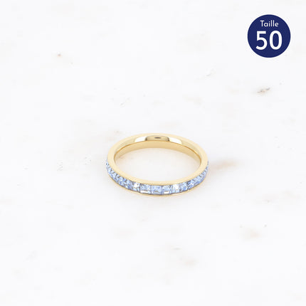 Bague Annia - oxydes de zirconium carrés