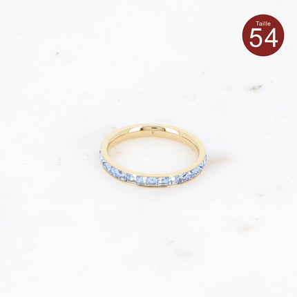 Bague Annia - oxydes de zirconium carrés