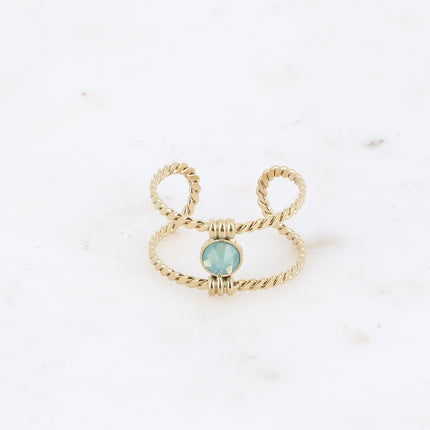 Bague Joe - tressée avec cristal Swarovski® PP20