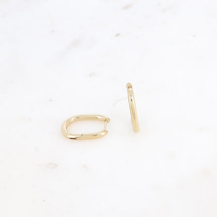 Créoles - petit oval 17 x 22 mm