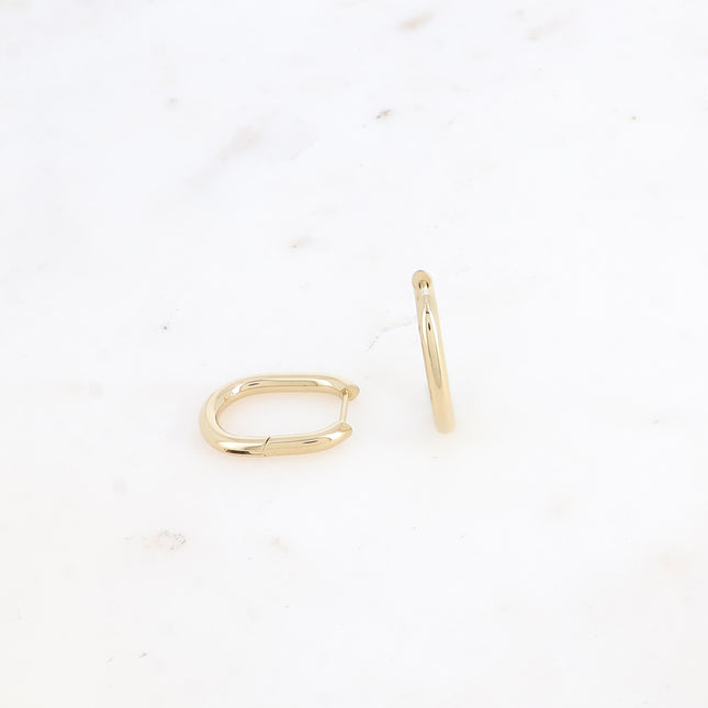 Créoles - petit oval 17 x 22 mm