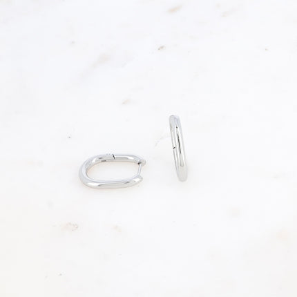 Créoles - petit oval 17 x 22 mm