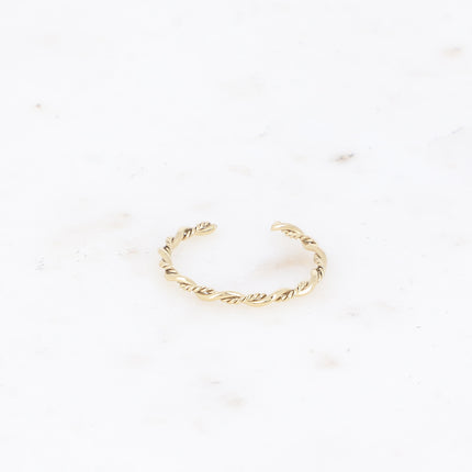 Thin ring - double twisted band effect