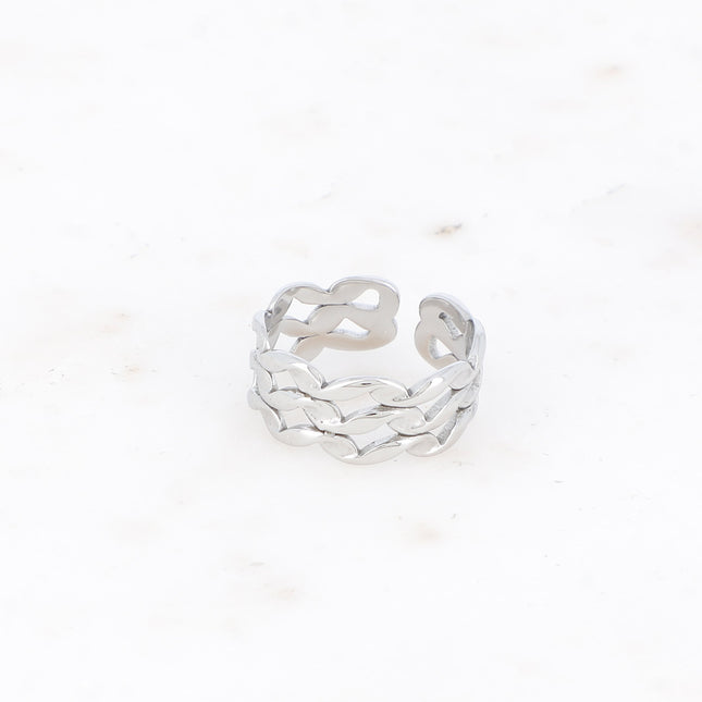 Ring - wavy and openwork shapes