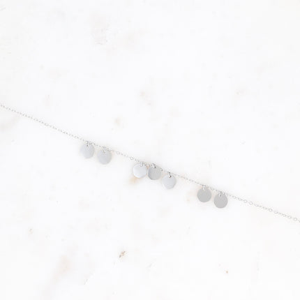 Bracelet - pampilles rondes plates