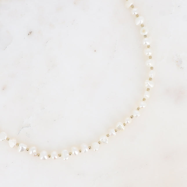 Collier Nejma - perles et perles d'eau douce