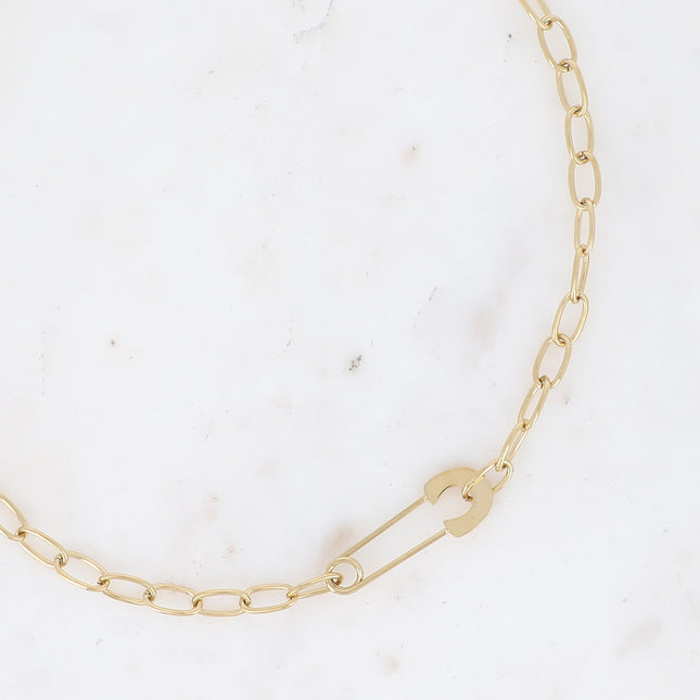 Collier - pendentif épingle