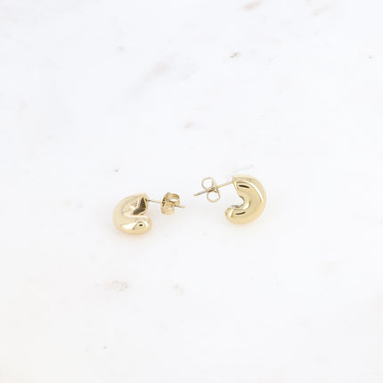 Mini hoop earrings - thick half ring