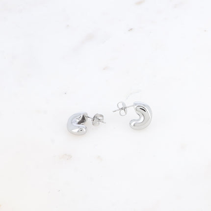 Mini hoop earrings - thick half ring