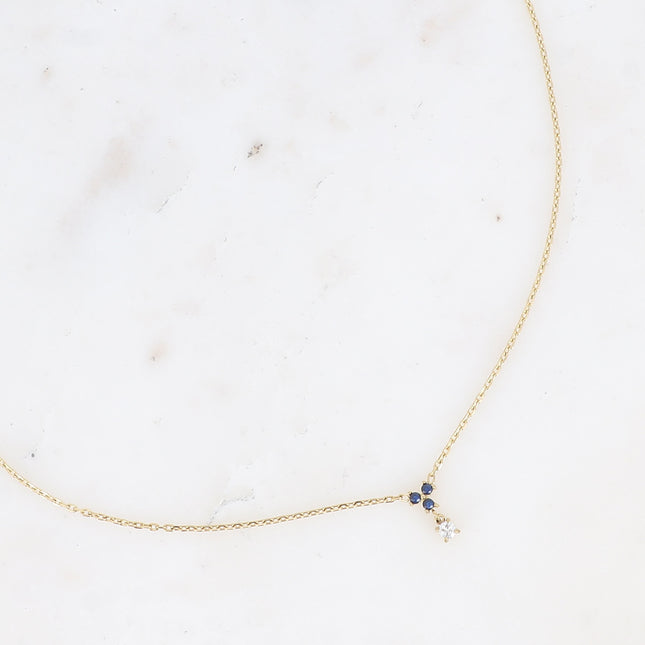 Collier Norya - petit pendentif avec oxydes de zirconium