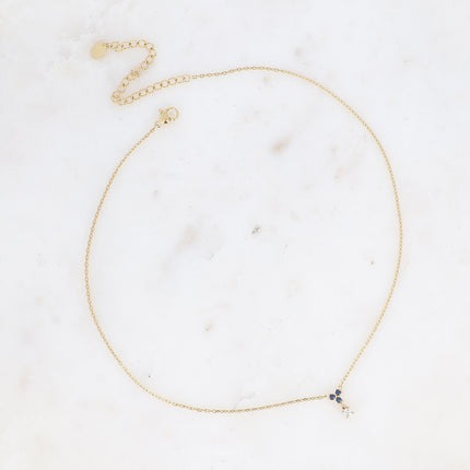 Collier - petit pendentif avec oxydes de zirconium