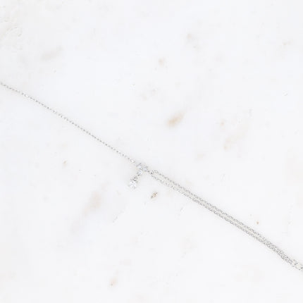 Bracelet - petit pendentif avec oxydes de zirconium